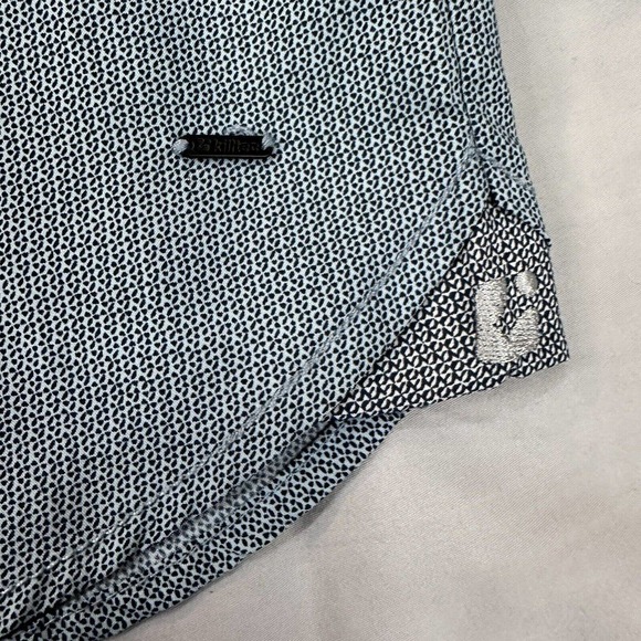 Killtec Shirt Men’s XL Blue Print Button Up Short Sleeve Outdoor - Picture 3 of 10